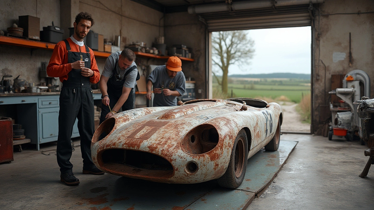 Preparing a Rusty Car for Wrapping