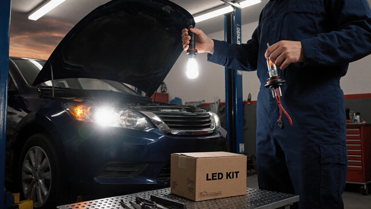 Can You Directly Replace Halogen Headlights with LED Bulbs?